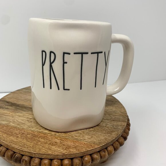 Rae Dunn PRETTY Mug Large Coffee Cup Ceramic Magenta LL Farmhouse Gift 16oz - Picture 9 of 9